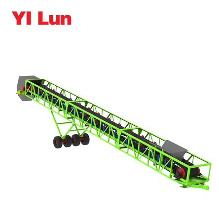 Мобильный телескопический конвейер-штабелеукладчик