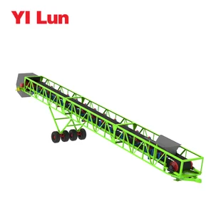 Мобильный телескопический конвейер-штабелеукладчик